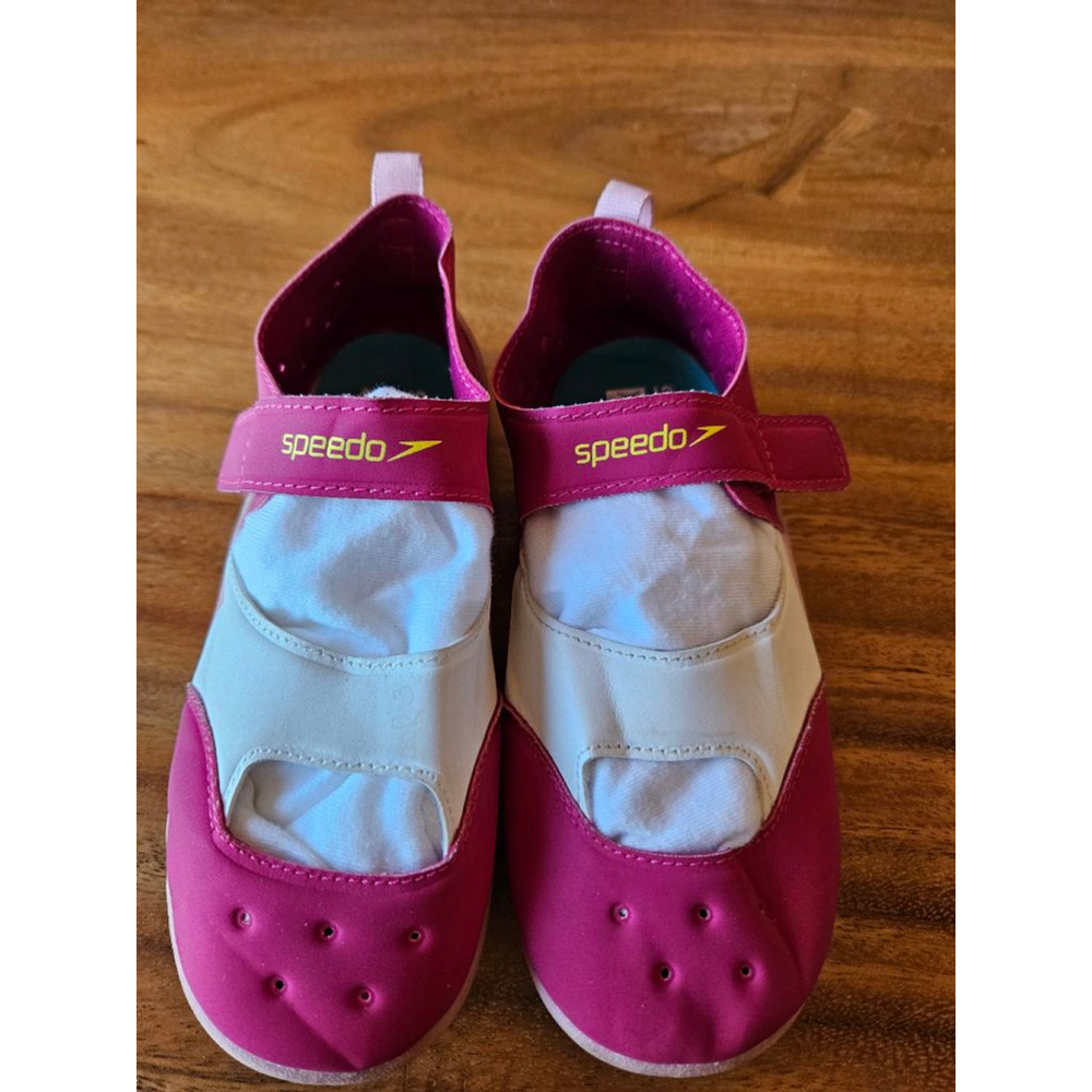Girls Speedo Pink White Water Shoes Youth XL Size 11/12